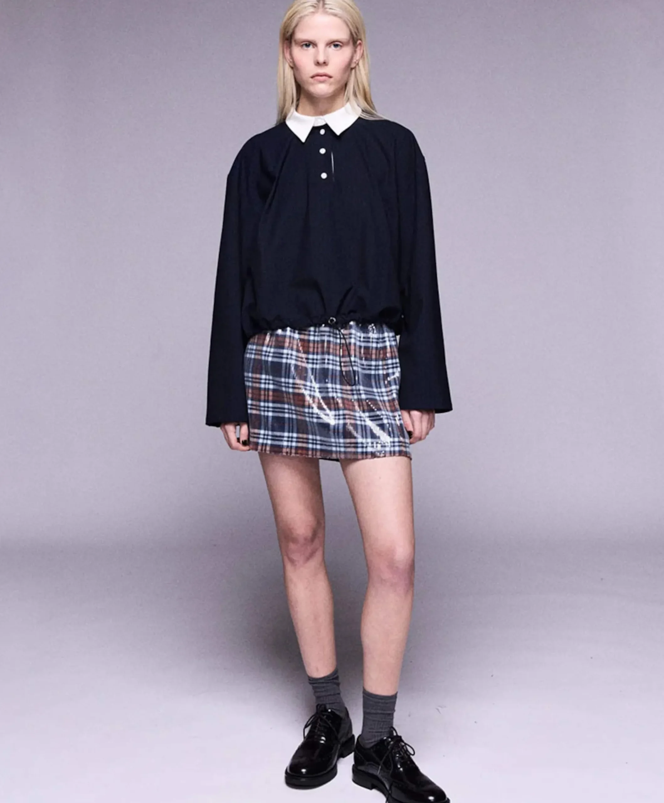 Dames blouse blauw
