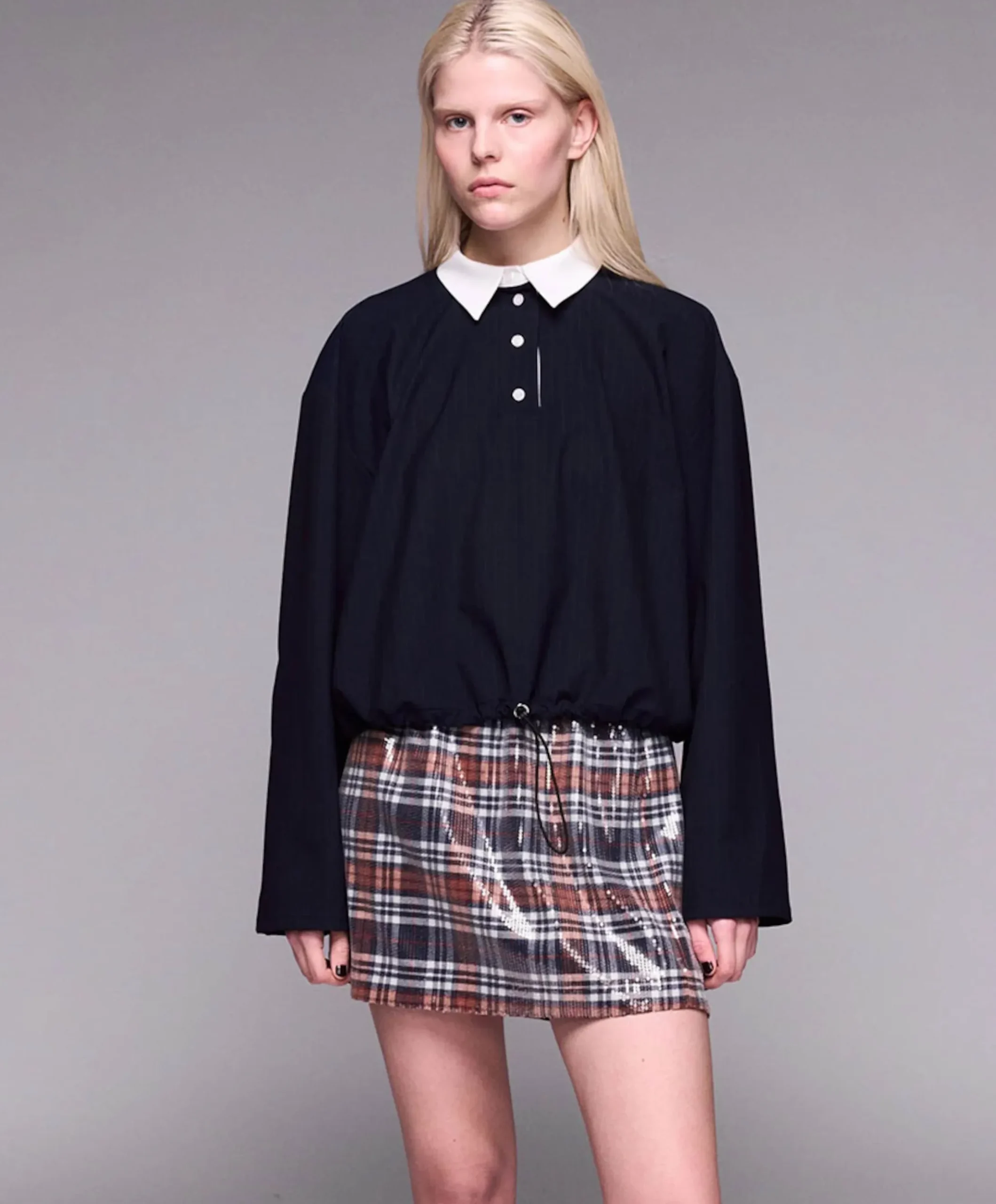 Dames blouse blauw