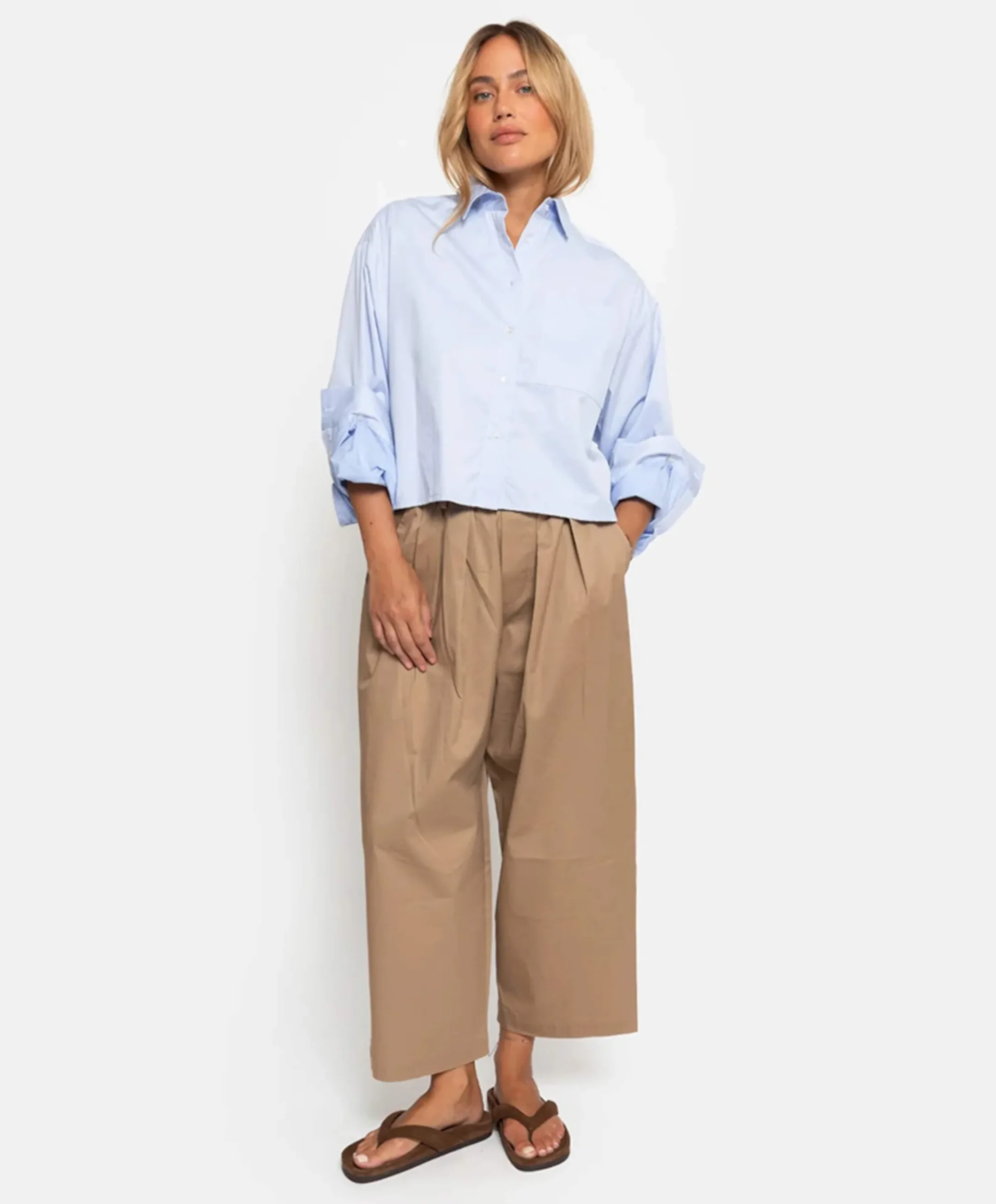 Dames blouse blauw