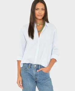Dames blouse blauw