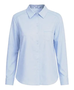 Dames blouse blauw