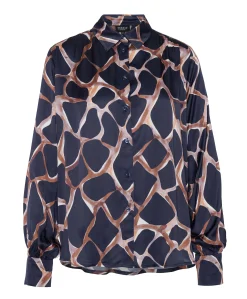 Dames blouse blauw