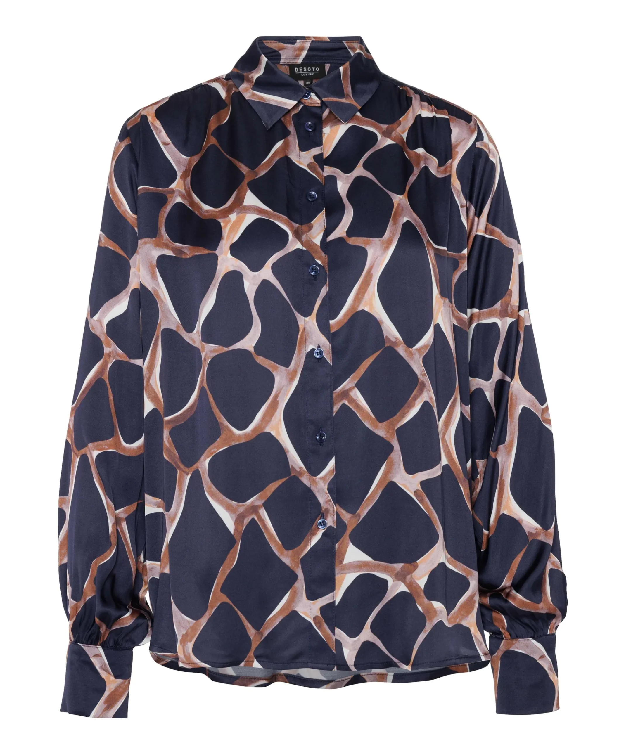 Dames blouse blauw