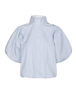 Dames blouse blauw