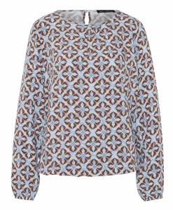 Dames blouse blauw
