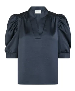 Dames blouse blauw