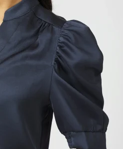Dames blouse blauw