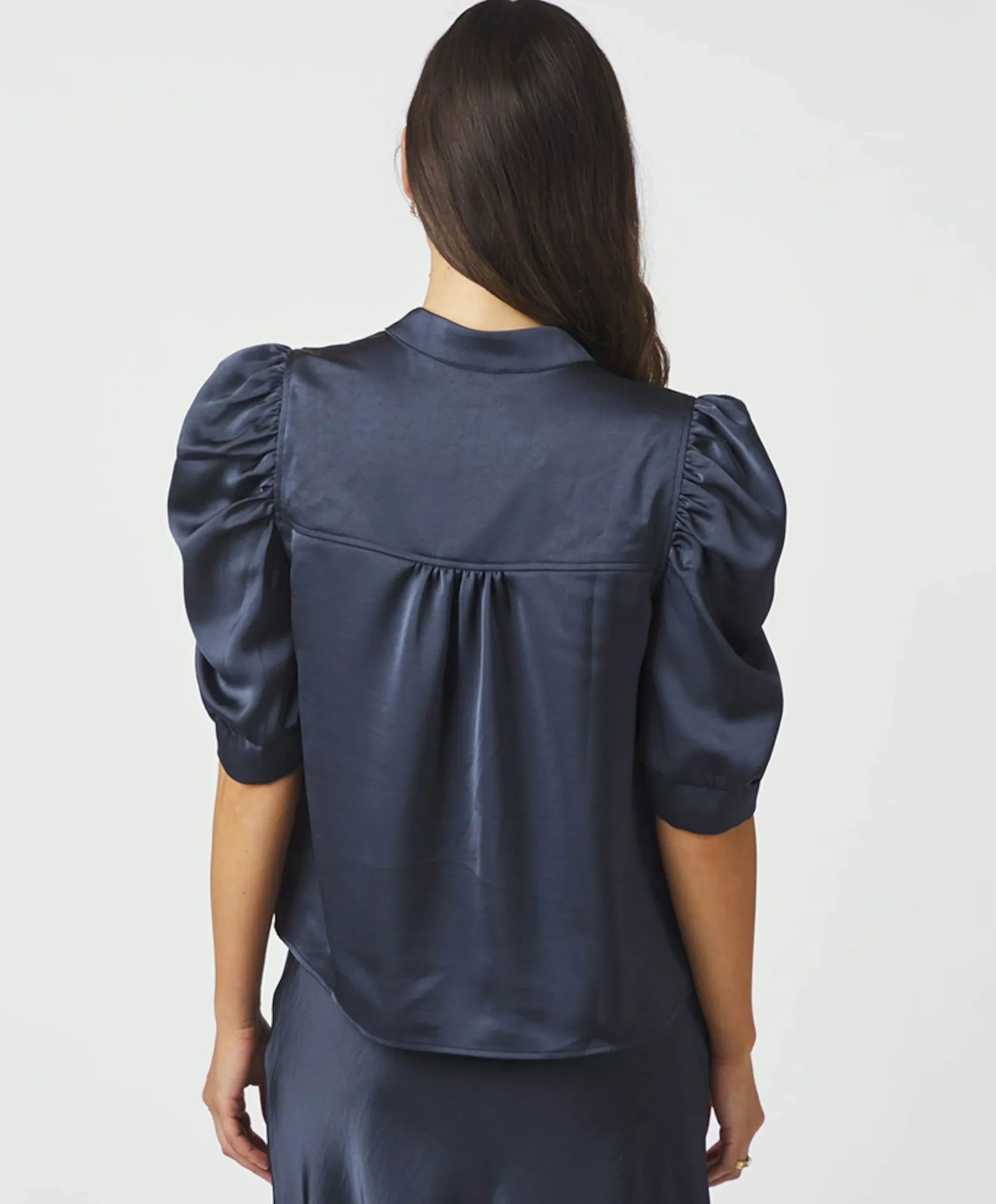 Dames blouse blauw
