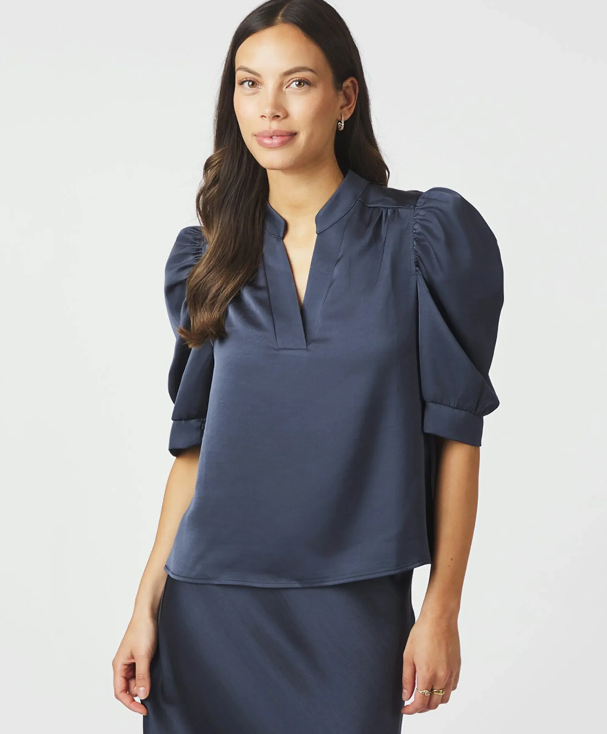 Dames blouse blauw
