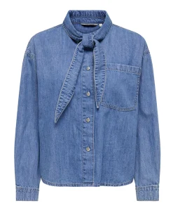 Dames blouse blauw