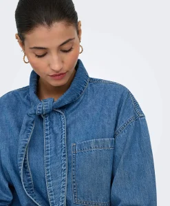 Dames blouse blauw