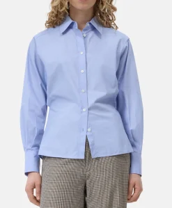 Dames blouse blauw
