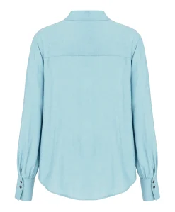 Dames blouse blauw