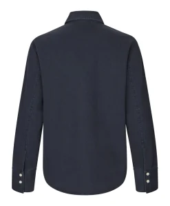 Dames blouse blauw