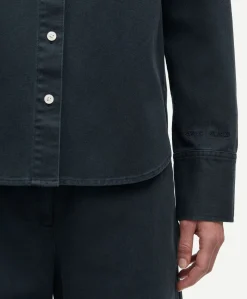 Dames blouse blauw