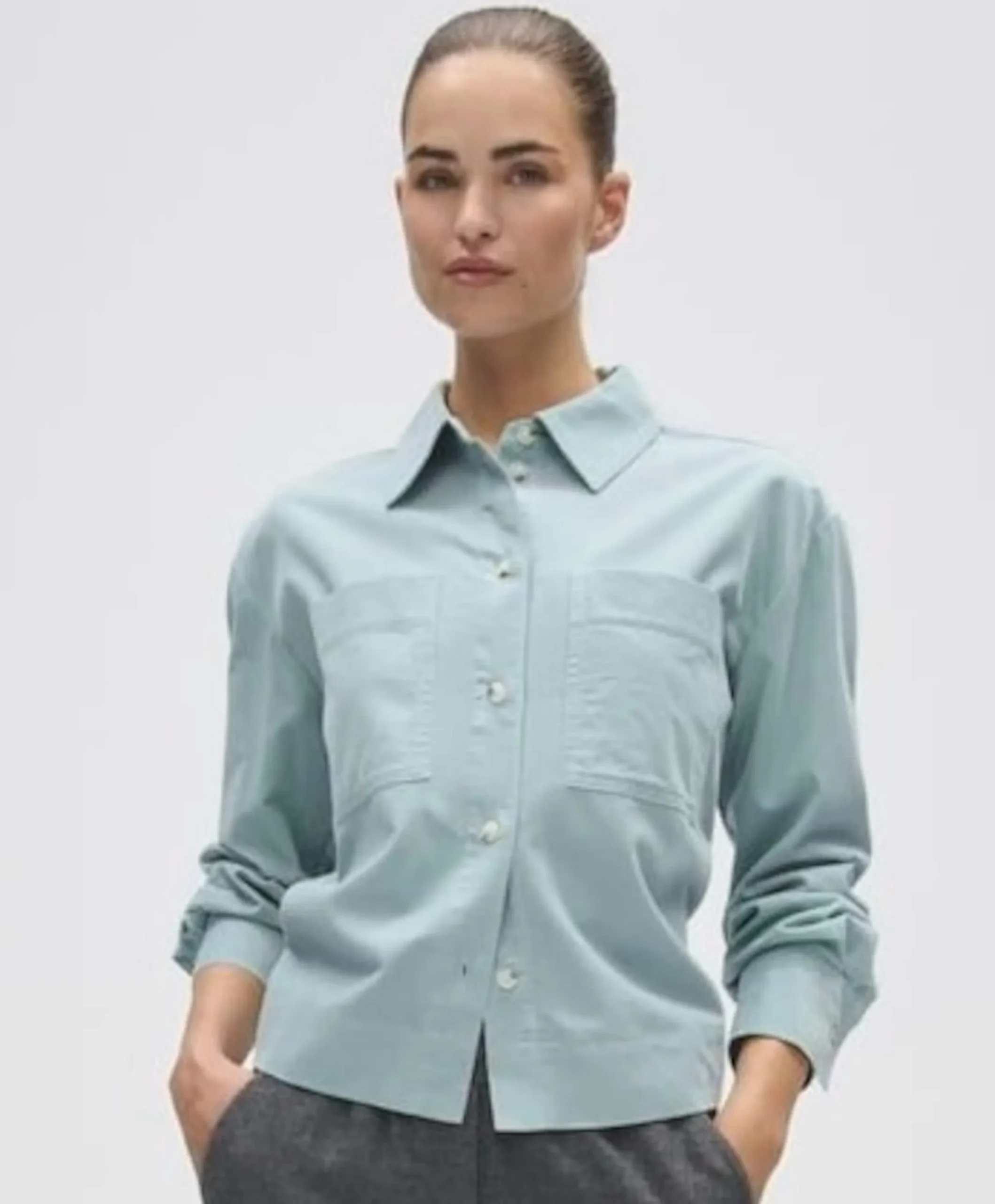 Dames blouse blauw