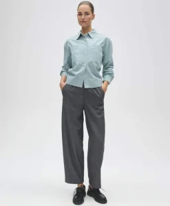 Dames blouse blauw