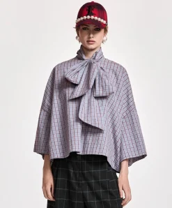 Dames blouse blauw