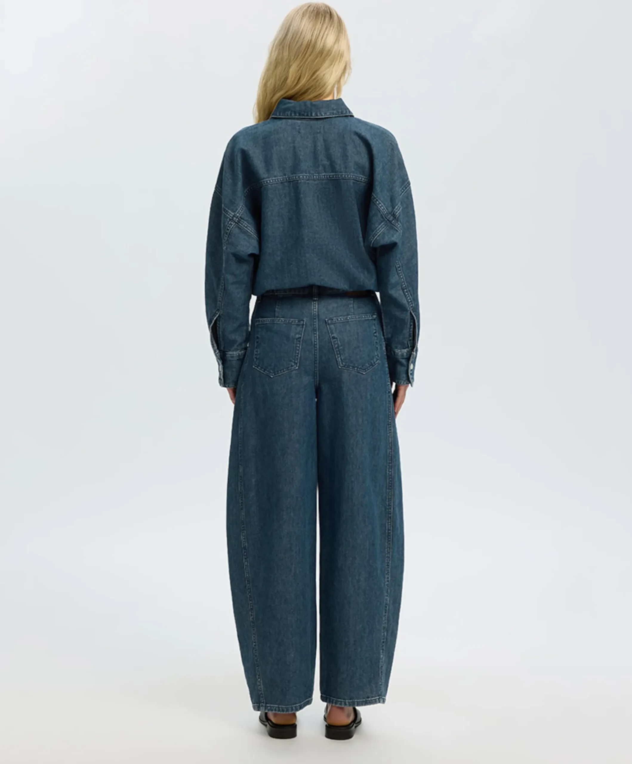 Dames blouse blauw