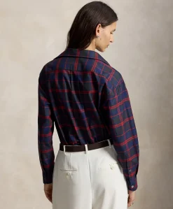 Dames blouse blauw
