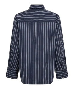 Dames blouse blauw