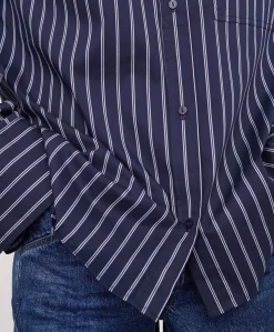Dames blouse blauw