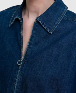 Dames blouse blauw