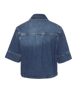 Dames blouse blauw