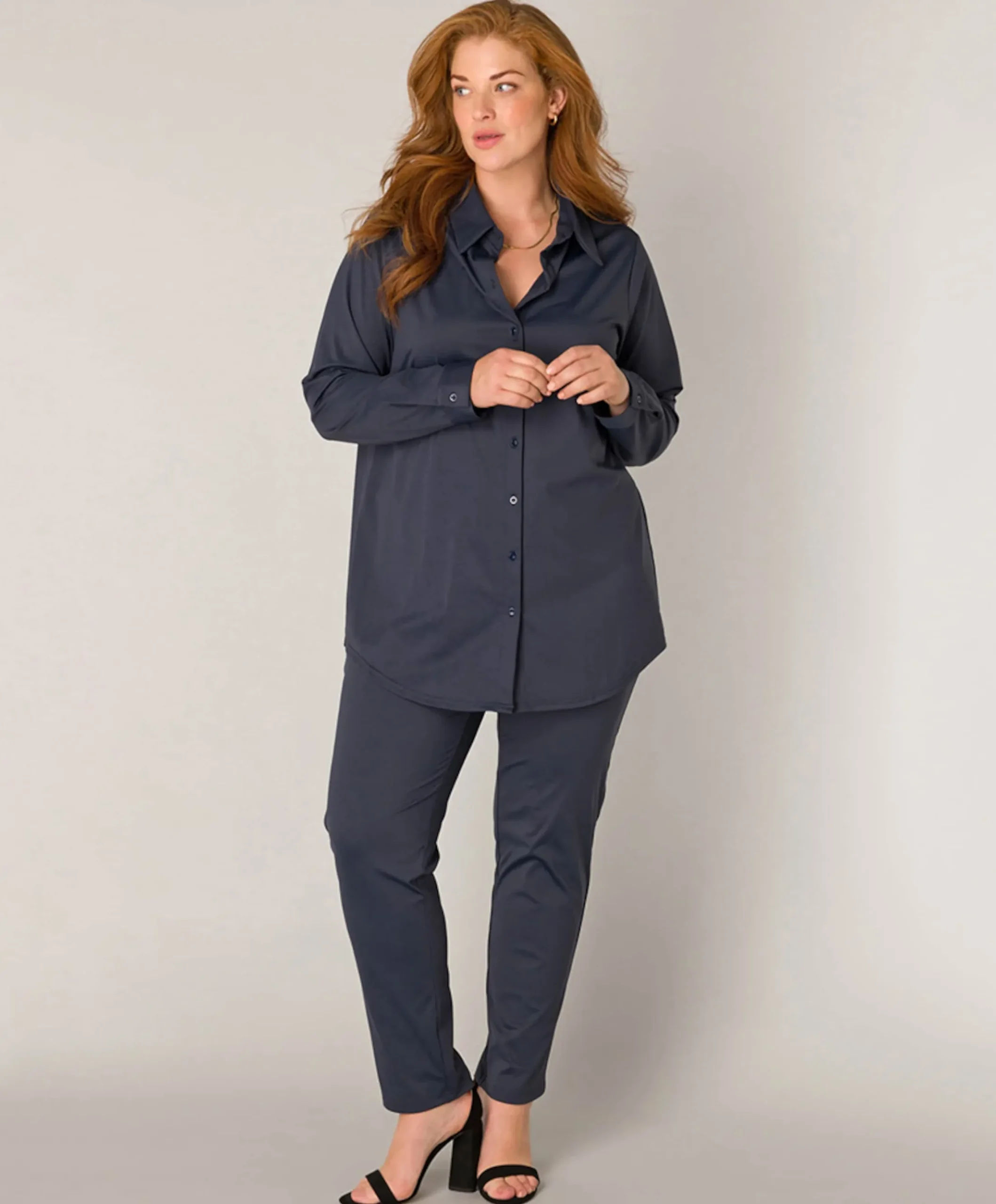 Dames blouse blauw