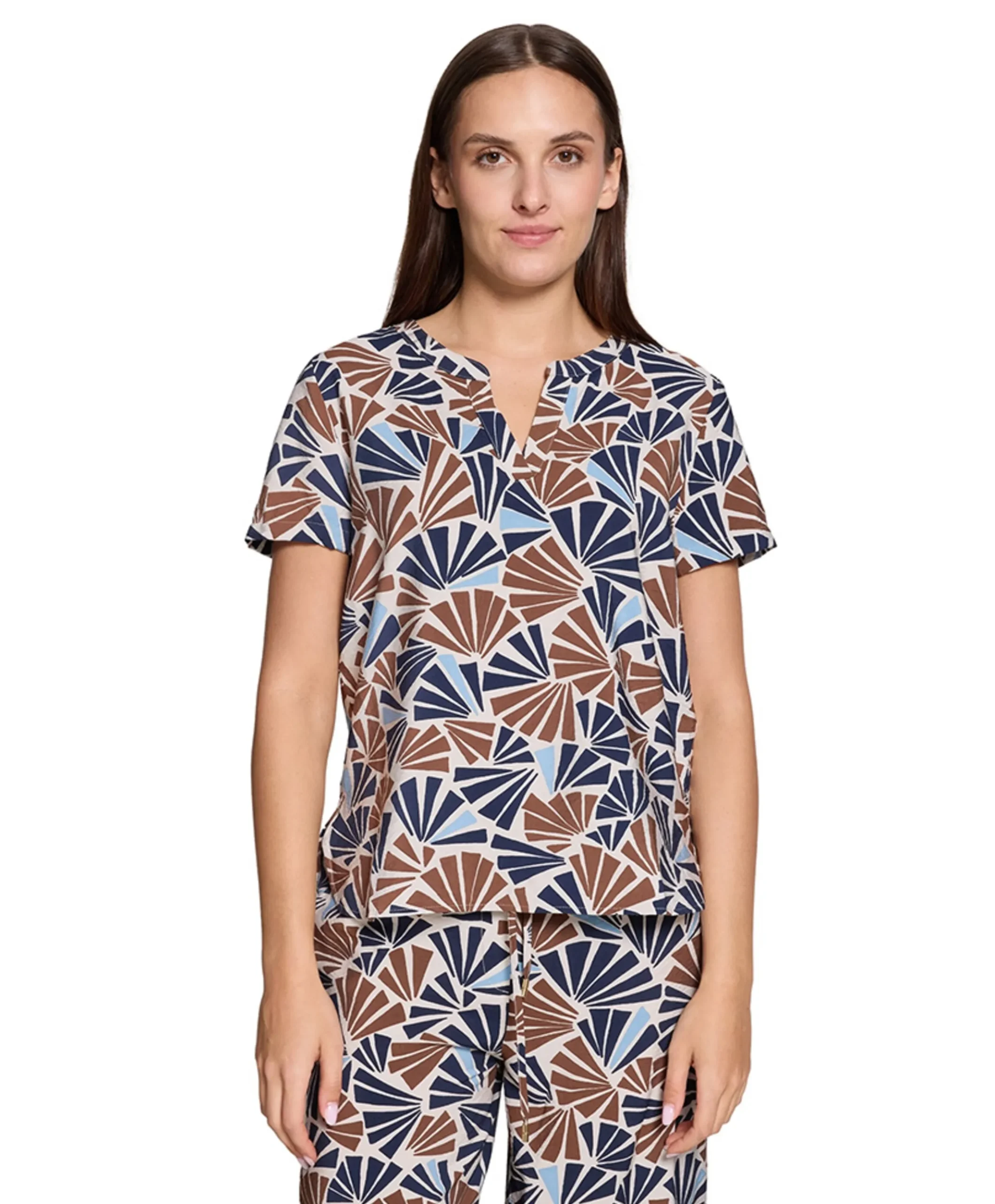 Dames blouse blauw