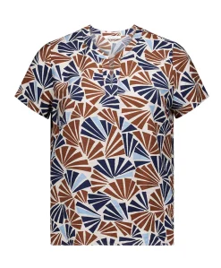 Dames blouse blauw