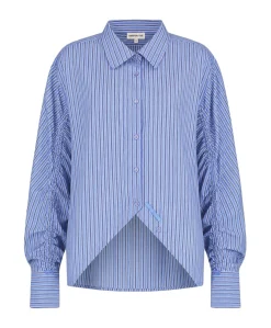 Dames blouse blauw
