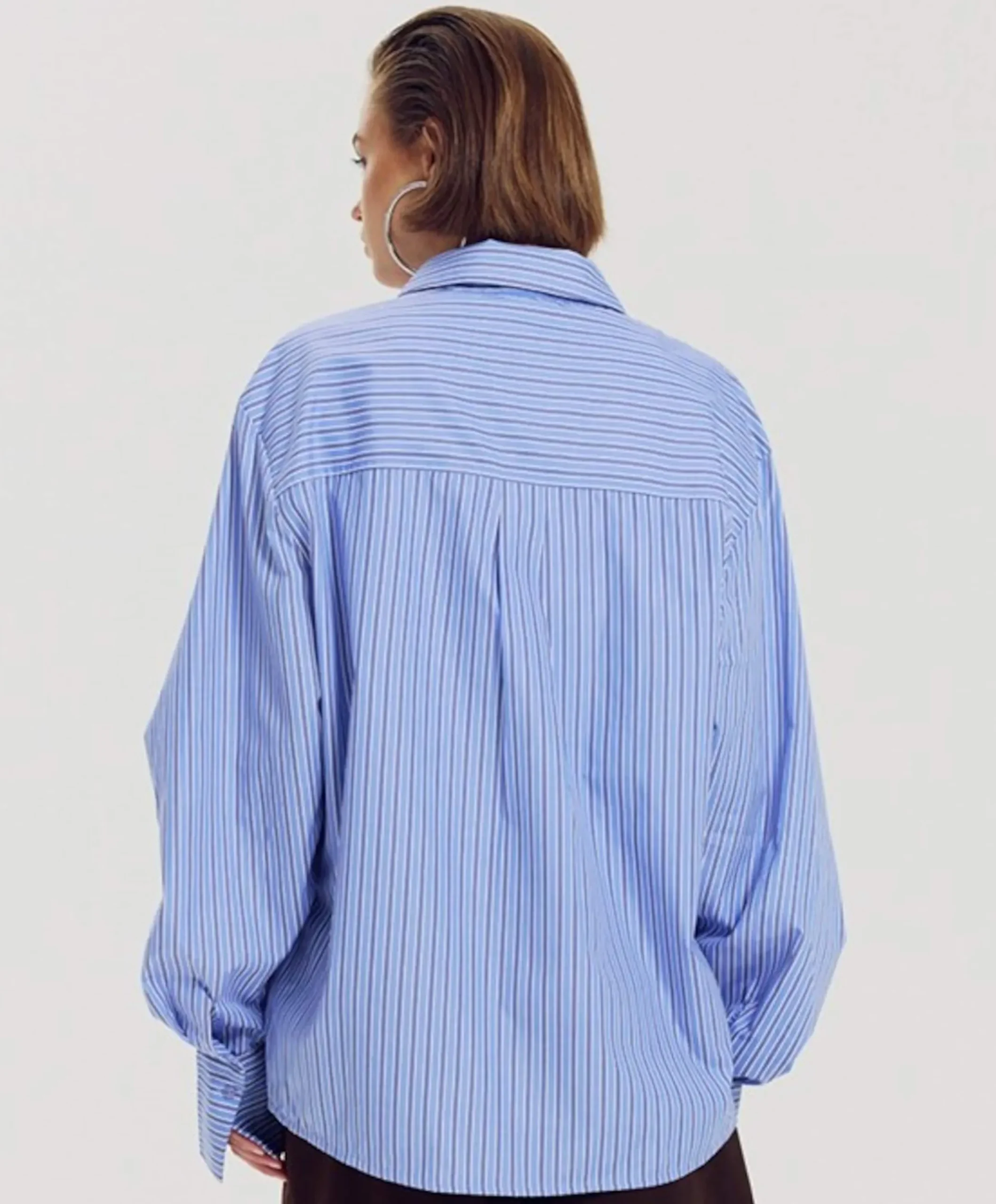 Dames blouse blauw