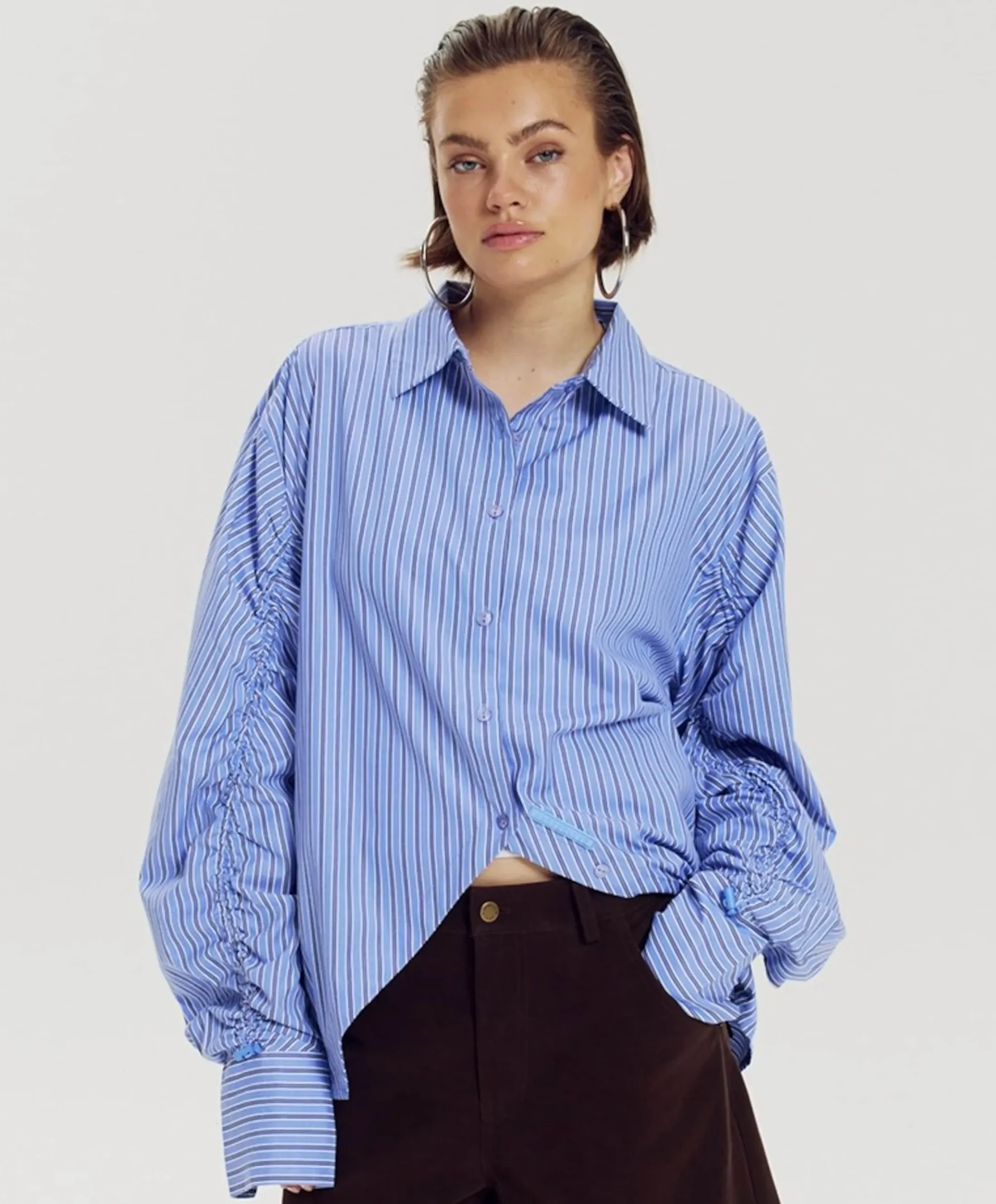 Dames blouse blauw
