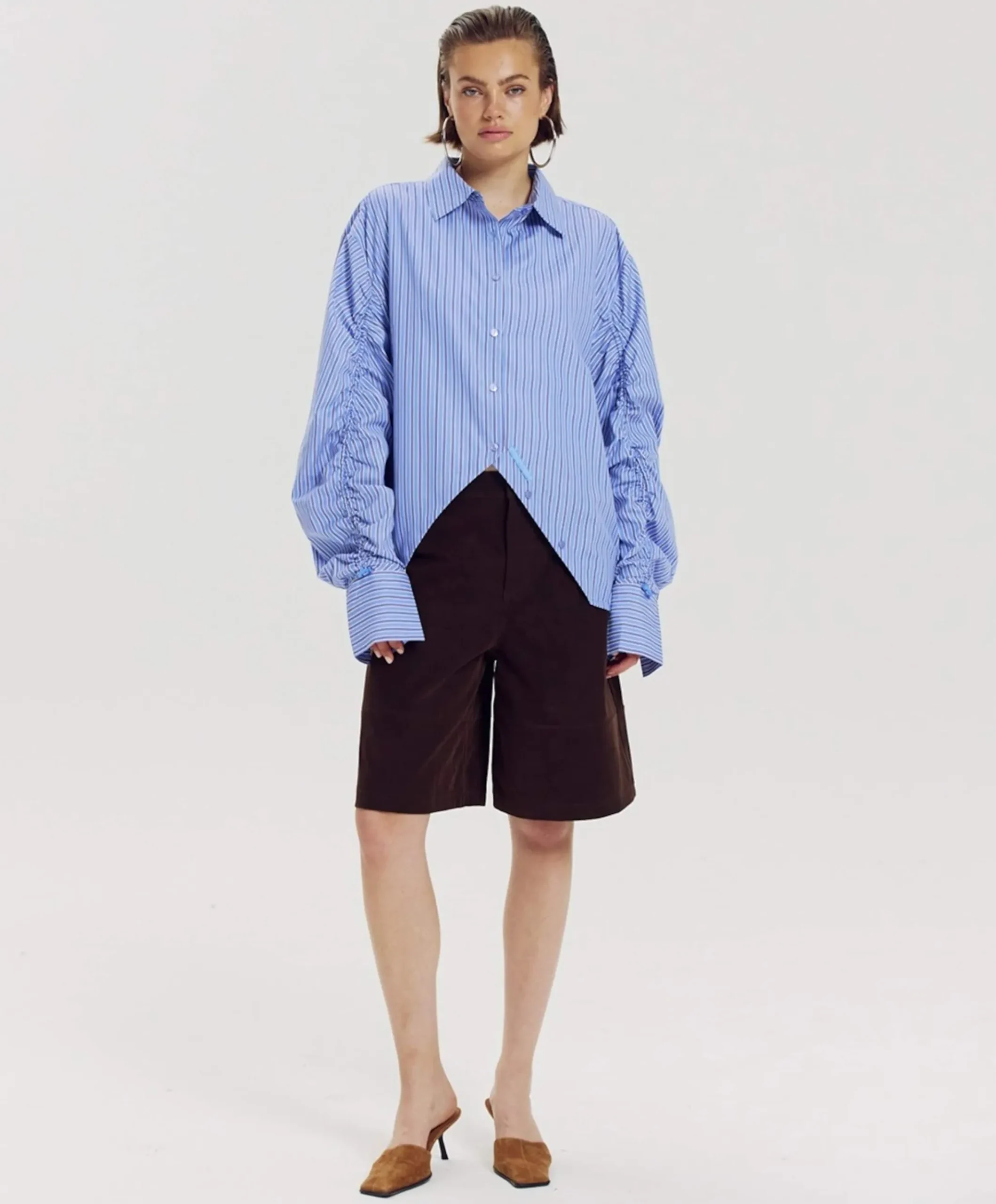 Dames blouse blauw