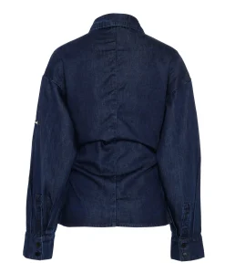 Dames blouse blauw