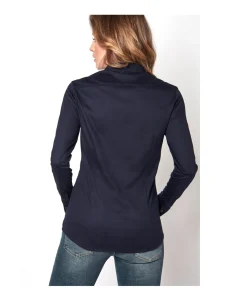 Dames blouse blauw