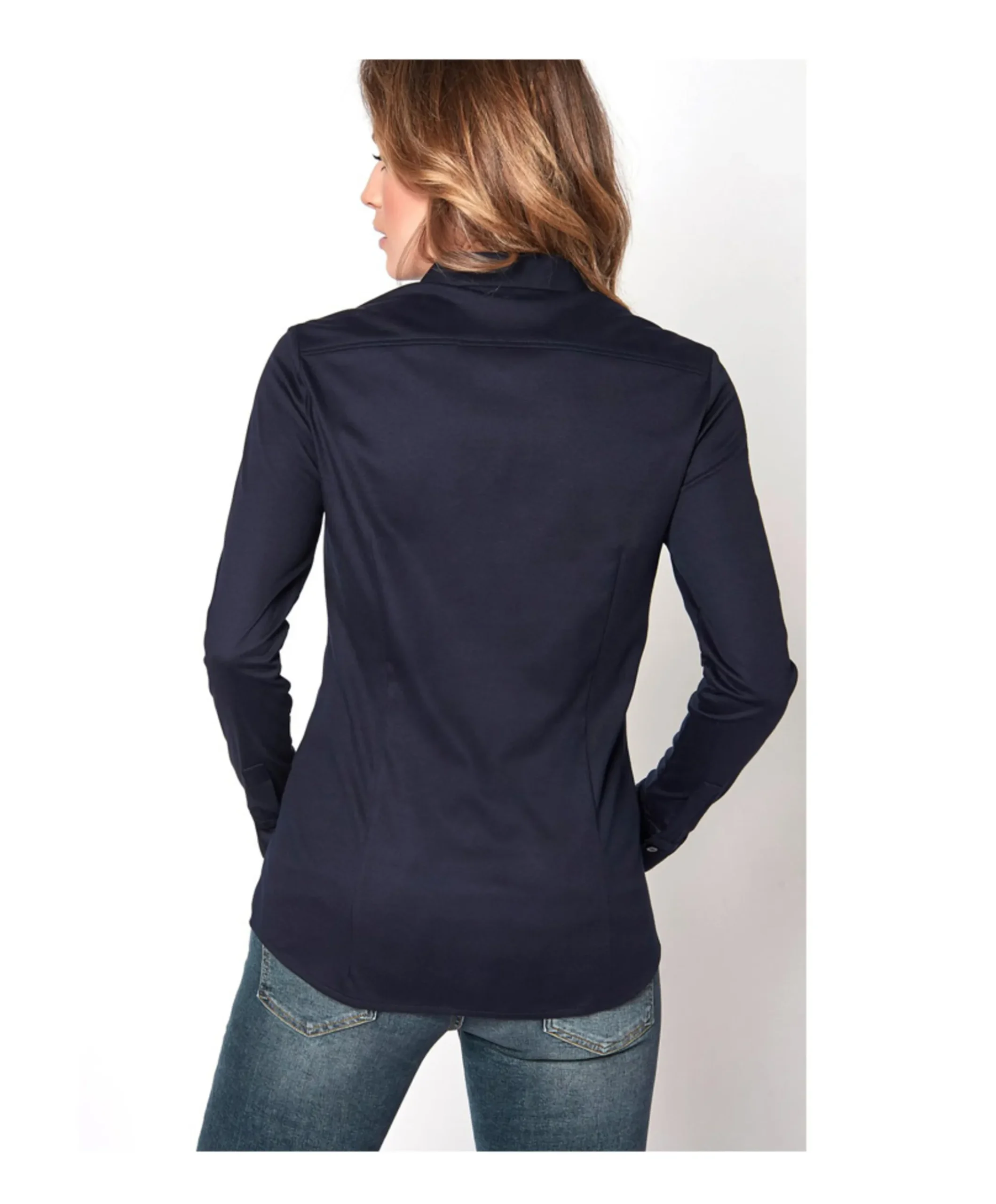 Dames blouse blauw