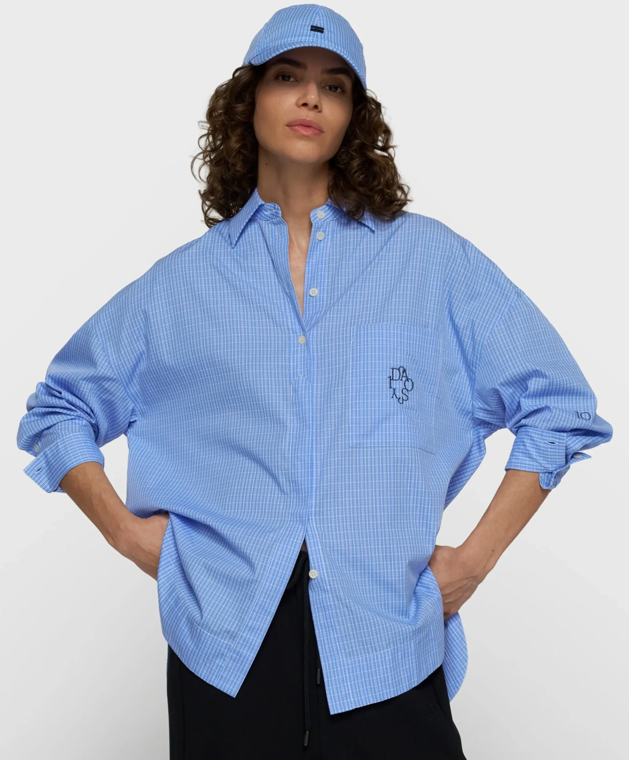 Dames blouse blauw