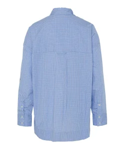 Dames blouse blauw