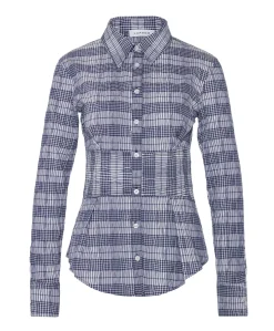 Dames blouse blauw