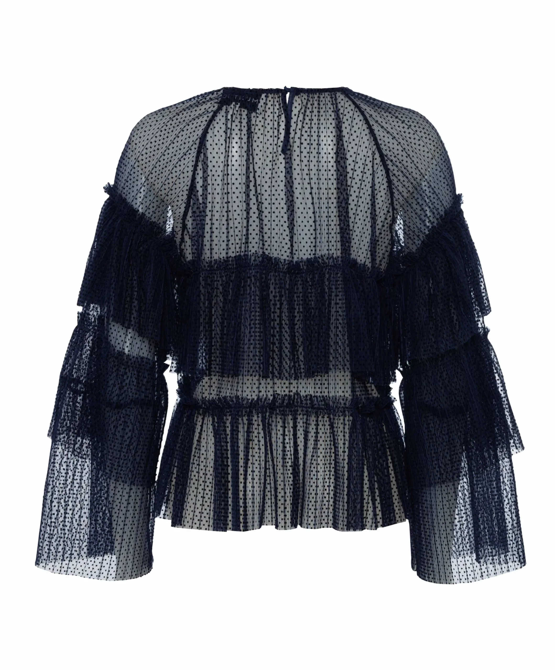 Dames blouse blauw
