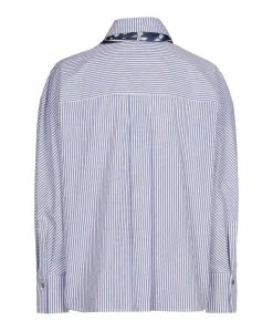 Dames blouse blauw