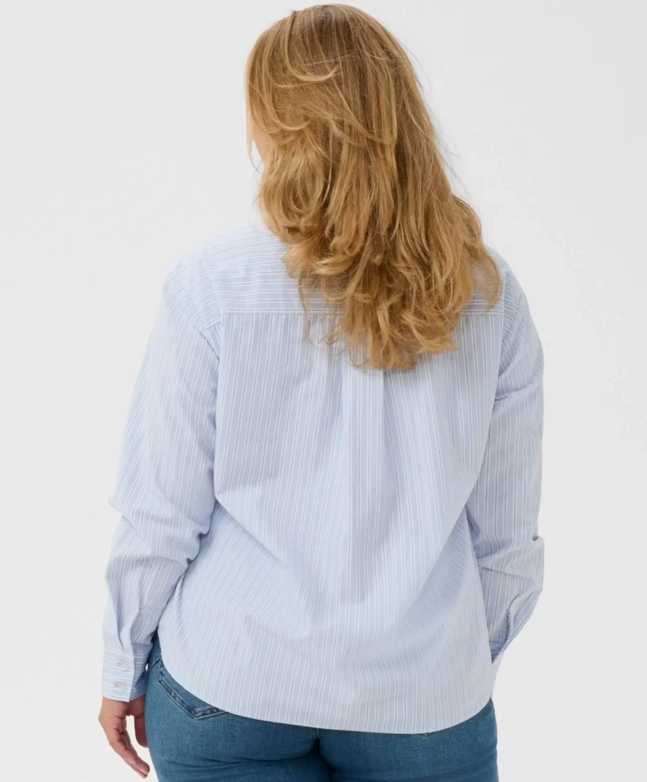 Dames blouse blauw