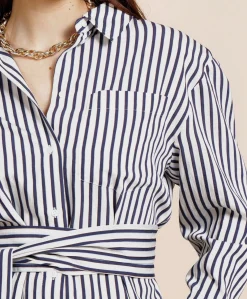 Dames blouse blauw