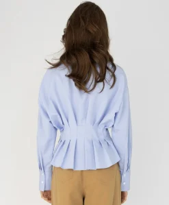 Dames blouse blauw