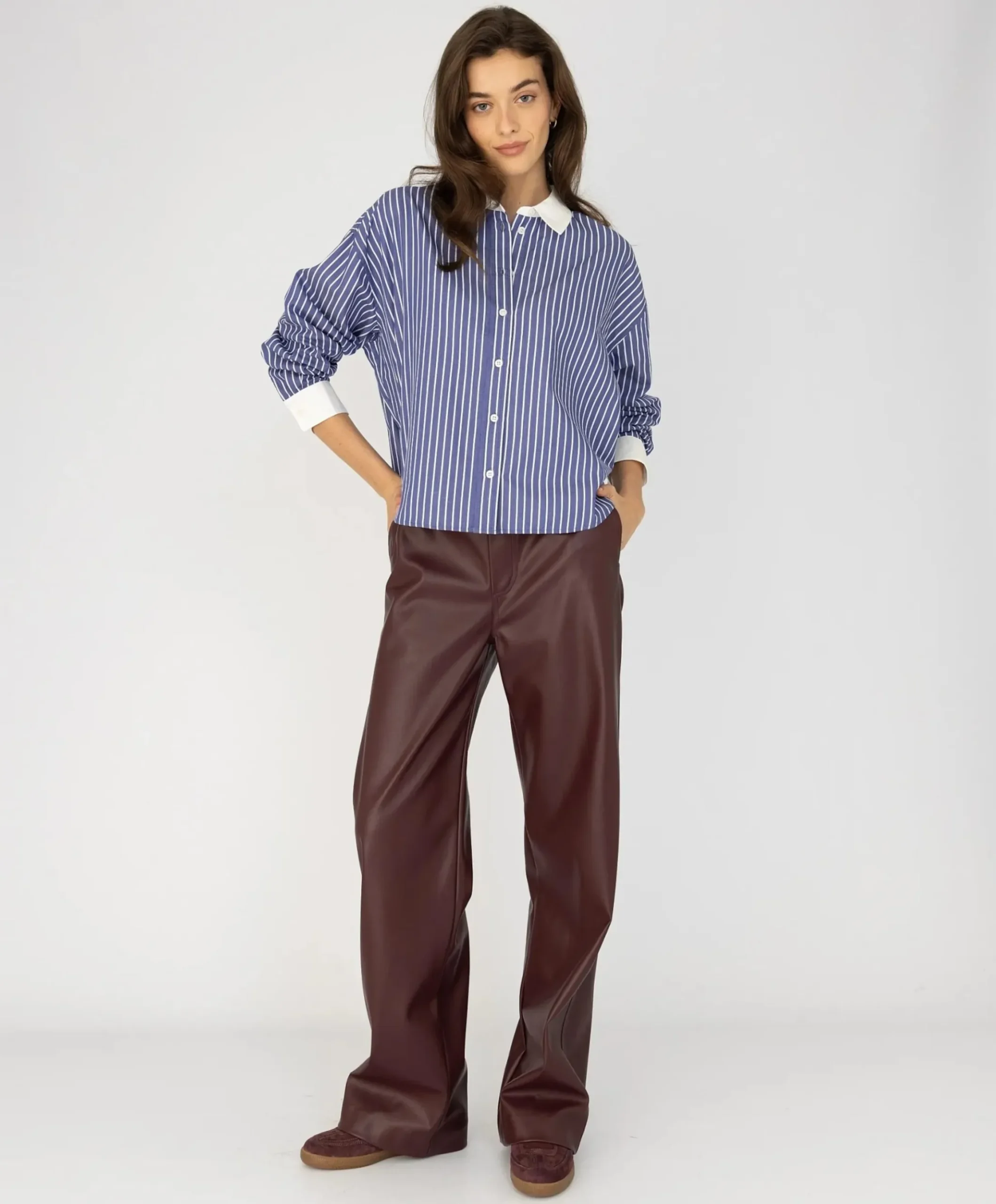 Dames blouse blauw