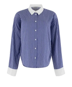 Dames blouse blauw