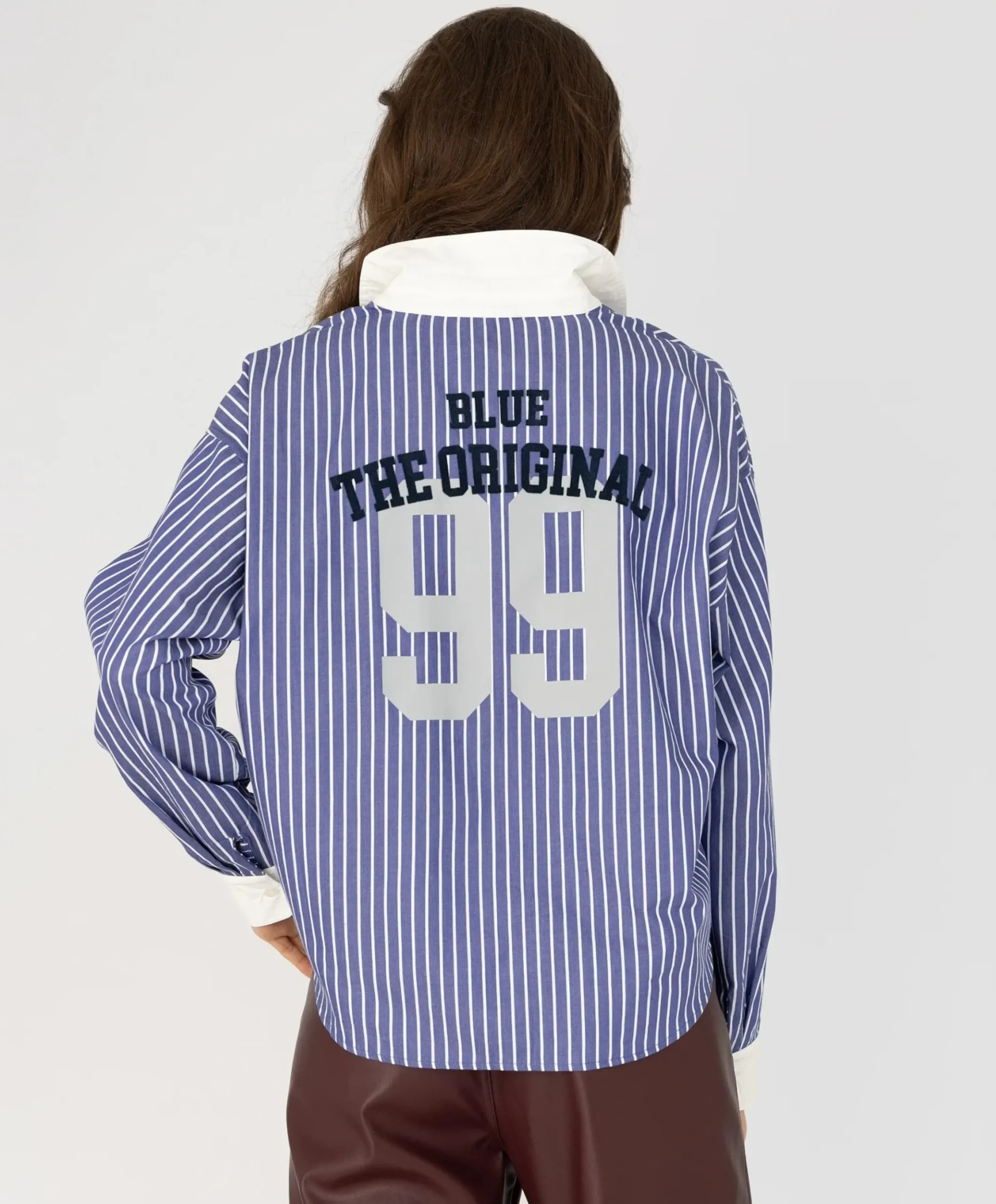 Dames blouse blauw