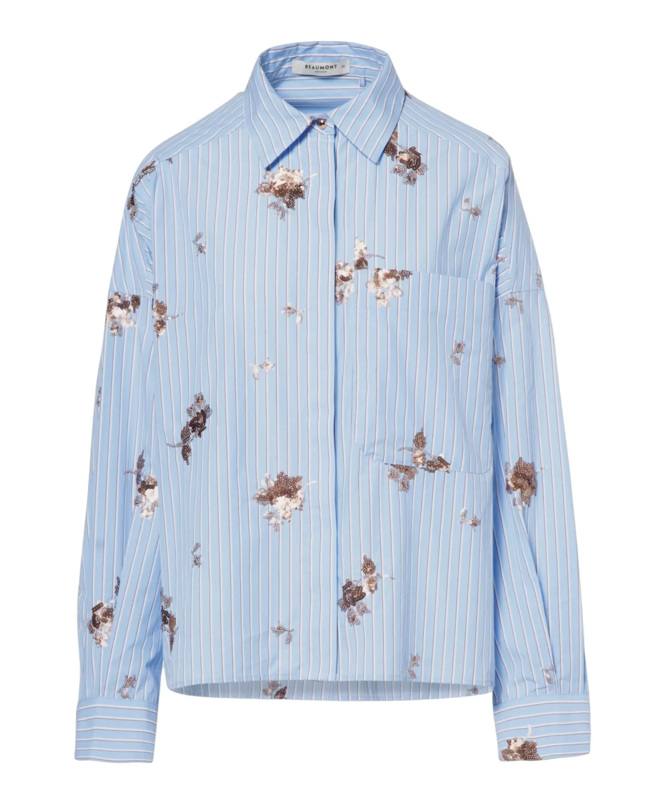 Dames blouse blauw